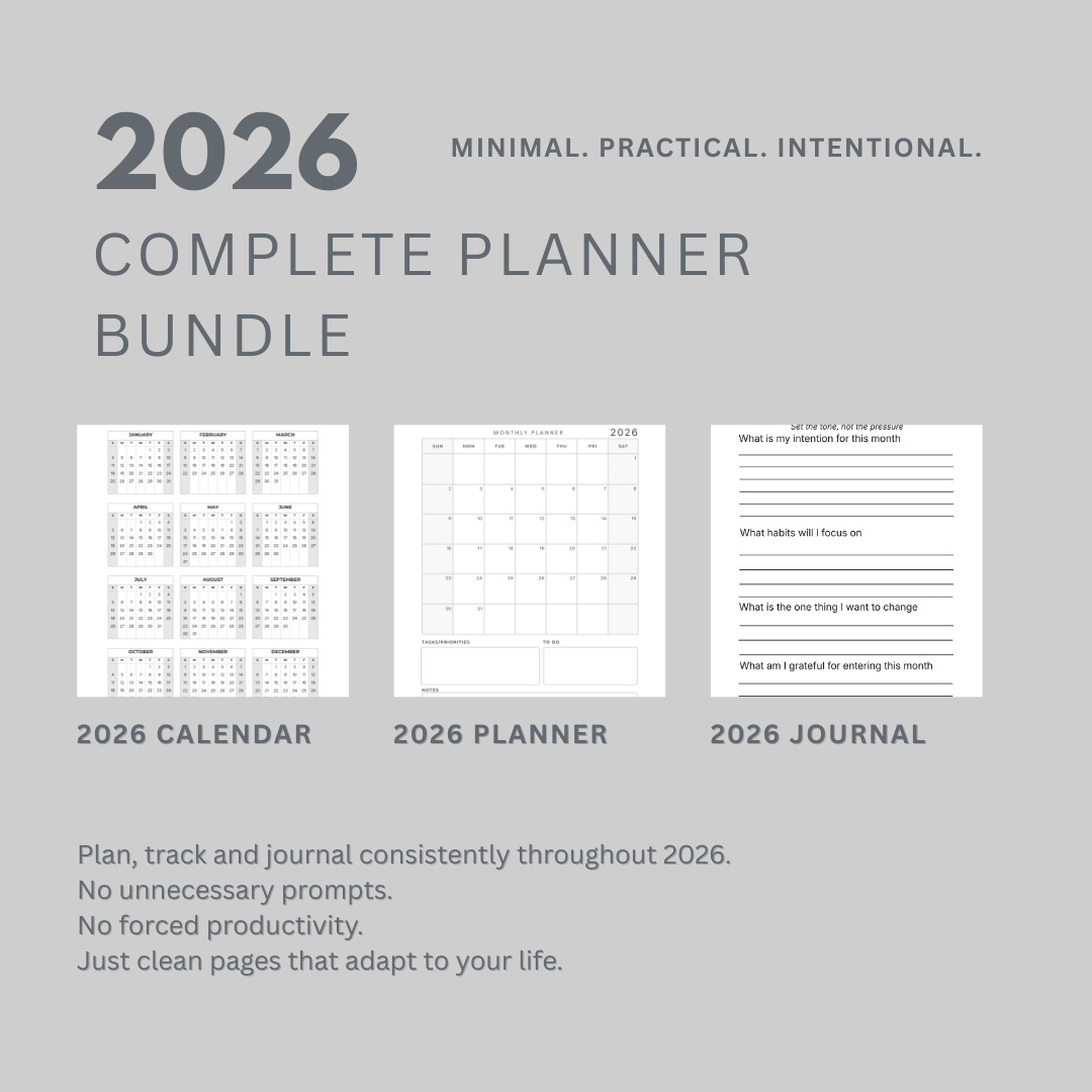 2026 Complete Planner Bundle The Ideal Myth